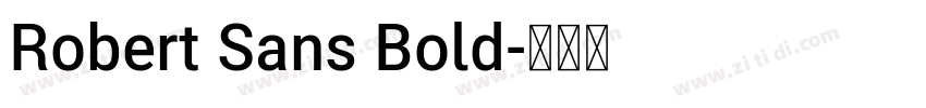 Robert Sans Bold字体转换